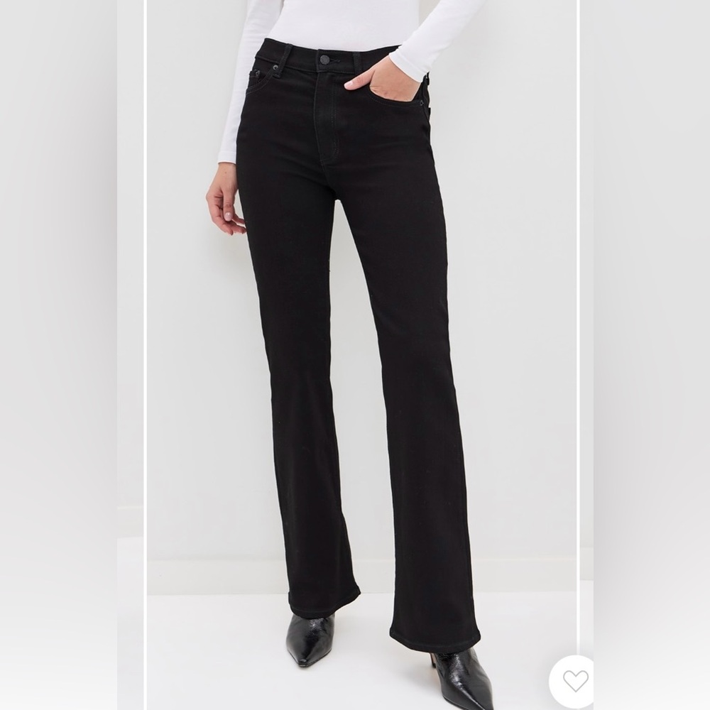 Black denim "covergirl" high rise jeans - Picture 2 of 7
